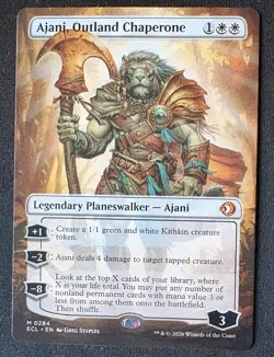 Ajani, Outland Chaperone 284 Borderless Lorwyn Eclipsed Magic MTG Fresh Pull - Image 1