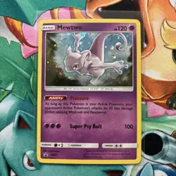 Pokemon TCG Mewtwo Holo Black Star Promo #SM77 NM/Mint Condition - Image 1