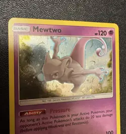Mewtwo - SM77 Black Star Cosmo Promo Pokemon HD GALAXY SWIRL- Read Desc. Please - Image 4