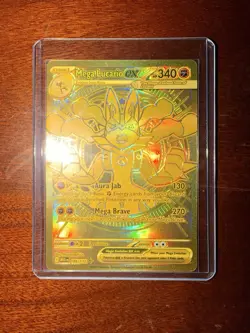 Mega Lucario EX 188/132 Gold Hyper Rare Mega Evolutions Pokemon TCG - Image 2