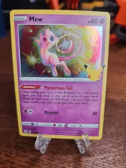 Mew 011/025 Celebrations Holo 2021 LP Pokemon TCG - Image 1