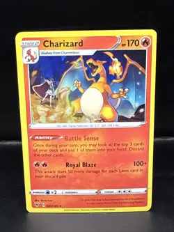 Pokemon Charizard 025/185 Cracked Ice Holo 2020 Vivid Voltage Deck Exclusive A - Image 1
