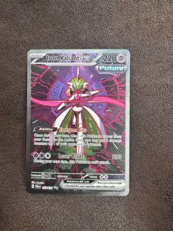 Pokemon TCG Prismatic Evolution Iron Valiant ex 157/131 FRESH PULL - Image 1