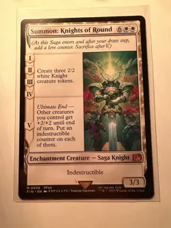 Summon: Knights of Round Magic the Gathering Final Fantasy Card - Image 1