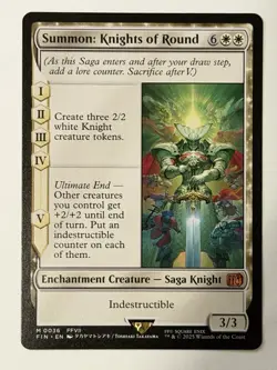 Summon: Knights of Round M 0036 Magic the Gathering Card Final Fantasy Regular - Image 1