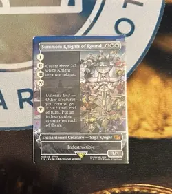 MTG - Summon: Knights of Round Borderless Card Final Fantasy - Base - Image 1