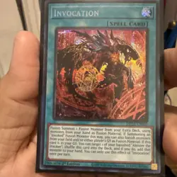 Yugioh Invocation (Alternate Art) Prismatic Secret Rare MP24-EN060 - Image 1