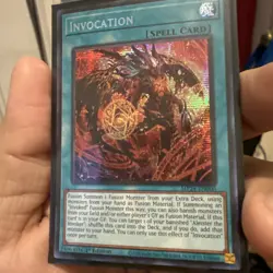 Yugioh Invocation (Alternate Art) Prismatic Secret Rare MP24-EN060 - Image 2