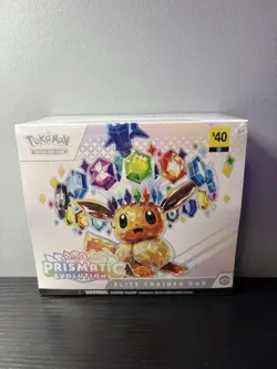 Pokemon TCG Prismatic Evolutions ETB Elite Trainer Box Brand New Factory Sealed - Image 1