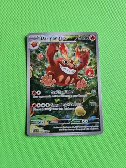 Darmanitan 098/086 Illustration Rare Pokemon TCG Sv: Black Bolt Holo NM/M - Image 1