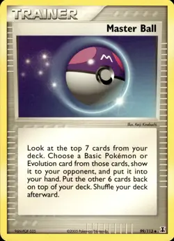 Master Ball 99/113 | EX - Delta Species | Pokemon TCG | English | Uncommon - Image 1