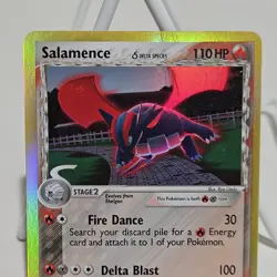 Pokemon TCG Salamence 14/113 EX Delta Species Holo Rare MP Card - Image 3
