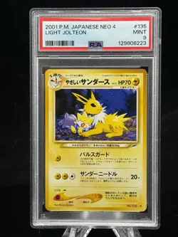 Light Jolteon #135 Japanese Neo Destiny 2001 Pokemon PSA 9 ⚡ - Image 1