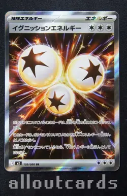 2025 Pokemon Japanese Inferno X Ignition Energy Holo SR 108/080 NM/M - Image 1
