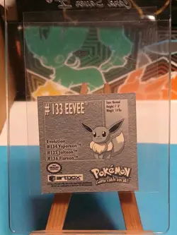Eevee 133 Artbox Series 1 Stickers Vintage Pokemon Trading Card Game 1999 Mint - Image 2