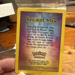Rare SEALED Ancient Mew Holo Card Pokemon Movie Promo 1999-2000 - Image 2