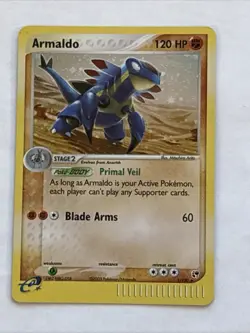 Pokemon TCG Armaldo 1/100 EX Sandstorm Holo Rare Card - Image 1