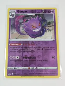 Gengar - 085/202 - Reverse Holo Rare NM-Mint Pokemon SWSH01 - Sword and Shield - Image 1