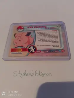 Pokemon #35 Clefairy Topps TV Animation Series Red Logo Mint Pack Fresh - Image 3
