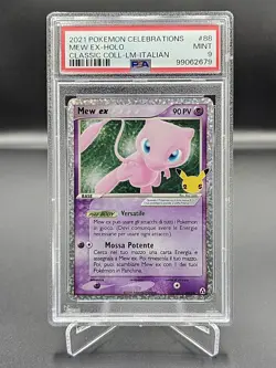 🍀Pokemon 88/92 Mew ex PSA 9 ITALIANO Gran Festa cel bgs graad Pokemon🍀 - Image 1