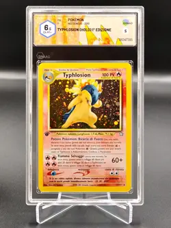 🍀Pokemon GRAAD 6.5 Typhlosion 17/111 PRIMA EDIZIONE ITA Neo Genesis bgs psa🍀 - Image 1