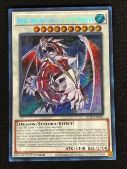Yugioh Lancea, Ancestral Dragon of the Ice Mountain BLTR-EN005 1st Secret (NM) - Image 1