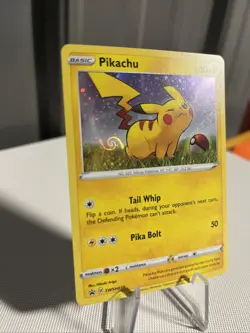 Pokemon TCG Pikachu SWSH039 Black Star Cosmos Holo Promo HD Fart Swirl NM - Image 1