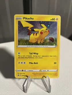 Pokemon TCG Pikachu SWSH039 Black Star Cosmos Holo Promo HD Fart Swirl NM - Image 2