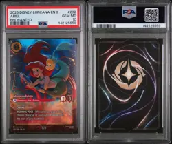 2025 DISNEY LORCANA - FABLED "ARIEL - ADVENTUROUS COLLECTOR" ENCHANTED PSA 10 - Image 3