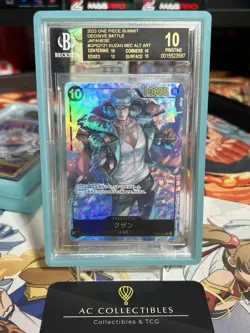 BGS Black Label 10 Kuzan OP02-121 SEC Alt Art One Piece Paramount War Japanese - Image 1