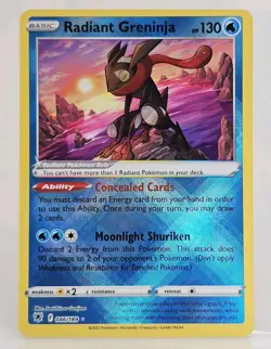 Radiant Greninja 046/189 Pokemon TCG Radiant Rare Astral Radiance Near Mint - Image 1