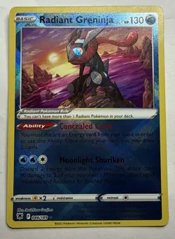 Radiant Greninja 046/189 Radiant Rare Astral Radiance Pokemon TCG Near Mint/Mint - Image 1