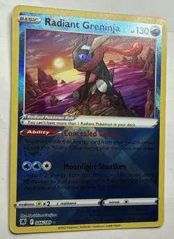Radiant Greninja 046/189 Radiant Rare Astral Radiance Pokemon TCG Near Mint/Mint - Image 2