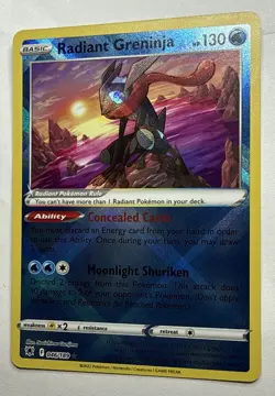 Radiant Greninja 046/189 Radiant Rare Astral Radiance Pokemon TCG Near Mint/Mint - Image 3