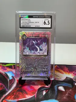 2002 POKEMON CGC 6.5 DARK DRAGONAIR LEGENDARY COLLECTION 38/110 REVERSE HOLO - Image 1