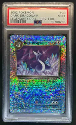2002 Pokemon Legendary Collection Dark Dragonair Reverse Holo #38/110 PSA 9 - Image 1