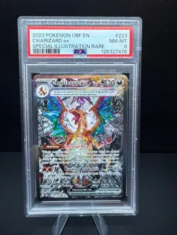 2023 POKEMON OBF EN-OBSIDIAN FLAMES SPECIAL ILLUSTRATION RARE CHARIZARD EX PSA 8 - Image 1