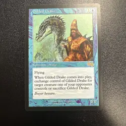 NM/EX Gilded Drake Urza's Saga Mtg Magic the Gathering Reserved List Rare NM JY - Image 1