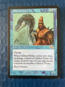 Gilded Drake Urza's Saga Mtg Magic the Gathering Reserved List Rare NM - Image 1
