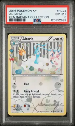 2016 POKEMON XY GENERATIONS RADIANT COLLECTION ALTARIA RC24/RC32 PSA 8 NM-MT - Image 1