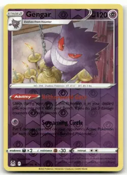 Gengar 066/196 Reverse Holo Lost Origin Pokemon TCG Lightly Played - Image 1