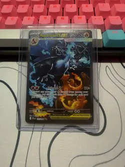 Mega Charizard X EX SIR 125/094 Phantasmal Flames Pokemon TCG PSA 10 Worthy! - Image 1
