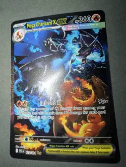 Mega Charizard X EX SIR 125/094 Phantasmal Flames Pokemon TCG PSA 10 Worthy! - Image 1