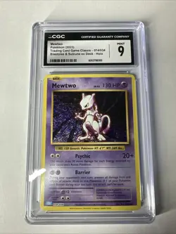 Mewtwo Pokemon (2023) Trading Card Game Classic - 014/034 Holo CGC MINT 9 - Image 1