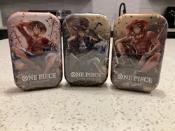 ONE PIECE CARD GAME - TIN PACK SET VOL. 2 (TS-02, OP13) x 3 BRAND NEW SEALED - Image 1