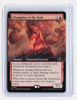 Champion of the Path MTG Lorwyn Eclipsed #R 362 Rare Extended Art Creature - Image 1