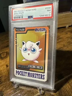 PSA 7 NEAR MINT Jigglypuff Japanese Bandai Carddass 1997 Pokemon 039 - Image 2