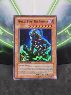 Yugioh Masked Beast Des Gardius TAEV-ENSE1 Limited Edition Super Rare LP - Image 1