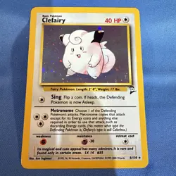 Clefairy 006/130 Base Set 2 Holo Pokemon TCG WOTC Vintage LP/NM - Image 1