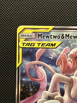Pokemon TCG Mewtwo & Mew GX SM191 Tag Team Black Star Promo Sun & Moon ENGLISH - Image 3